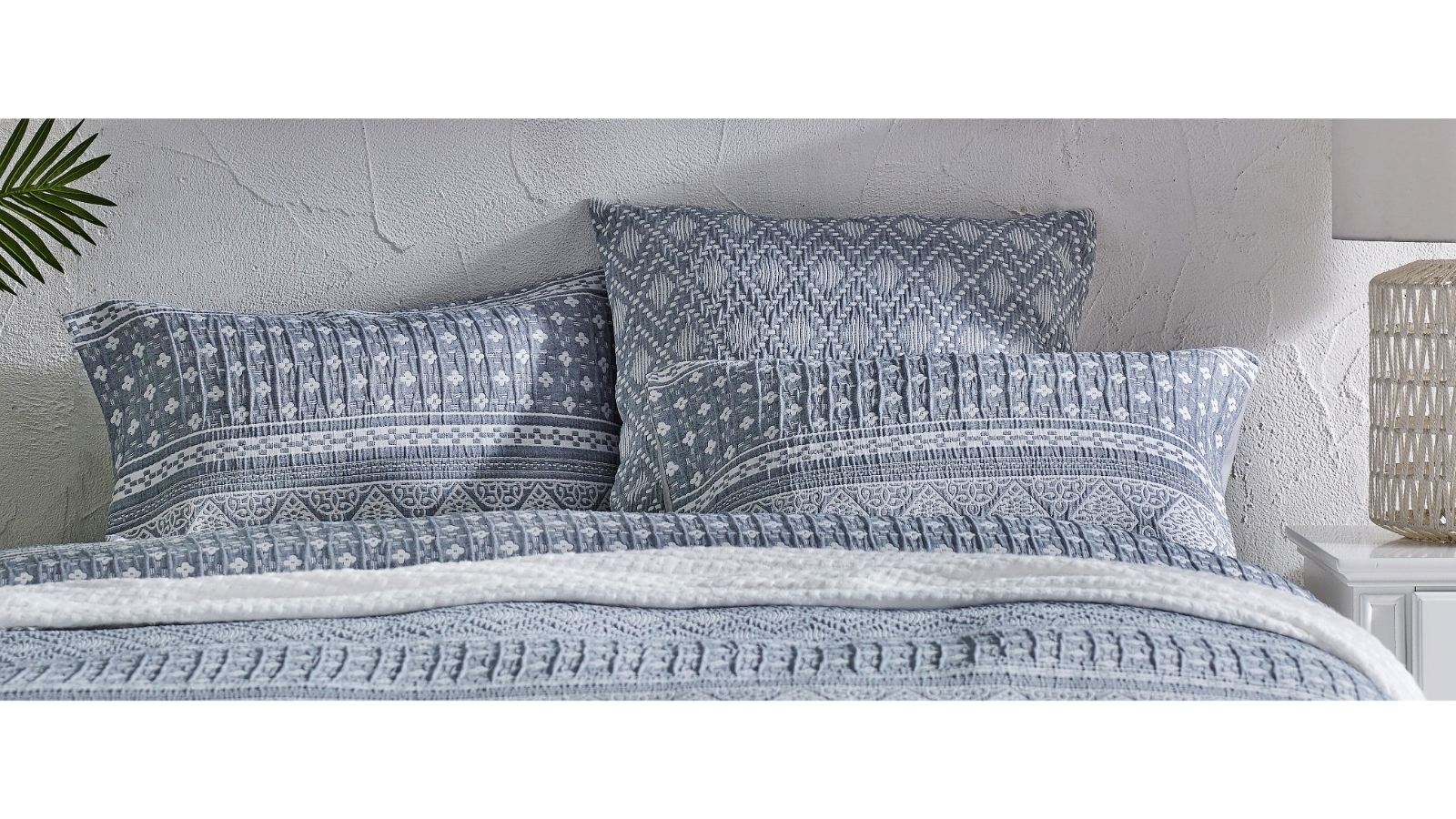 L'Avenue Bahama Jacquard Quilt Cover Set Harvey Norman