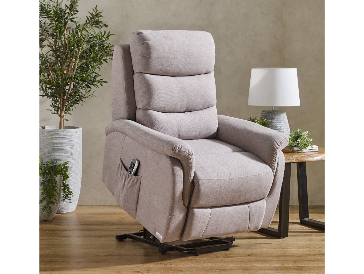 Nevada Fabric Dual Motor Lift Chair Fossil Harvey Norman