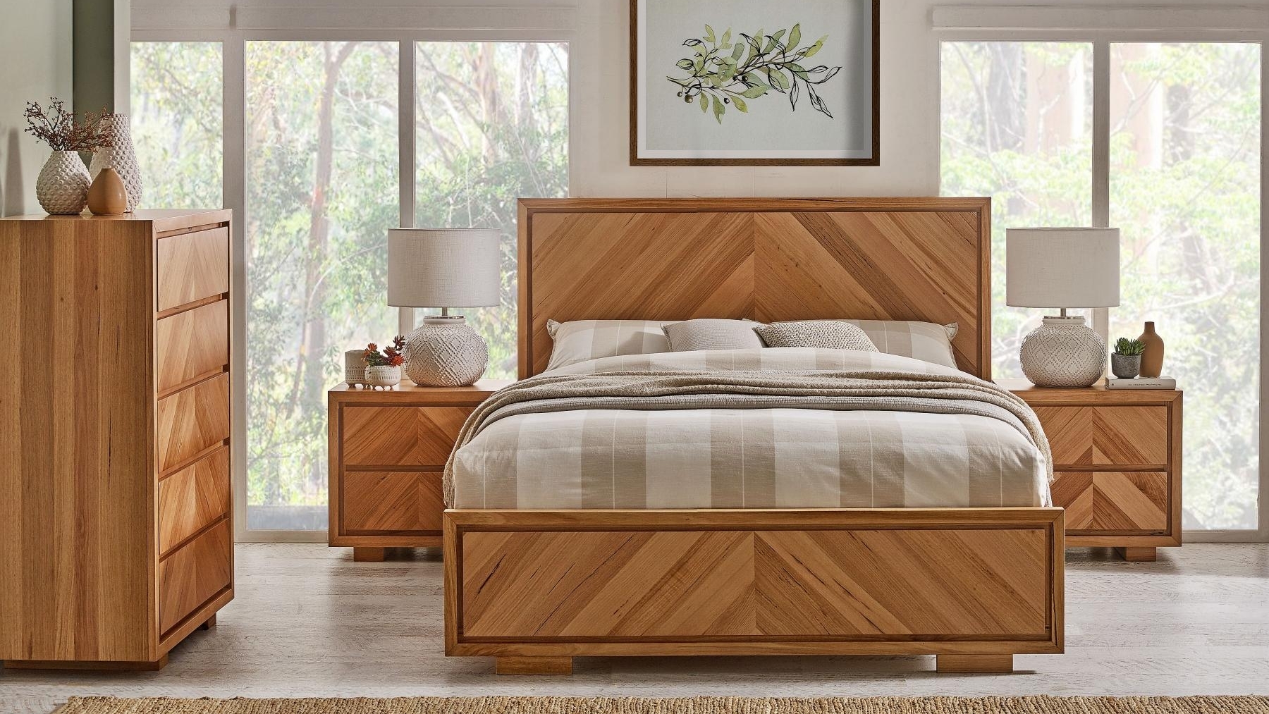 Anglesea 2-Drawer Bed - King