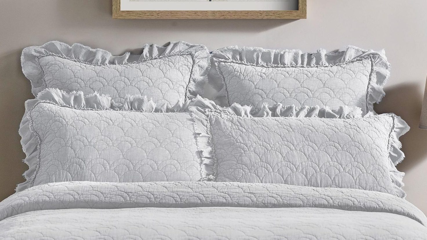 L'Avenue Bronte Quilted Snow Quilt Cover Set Queen Harvey Norman