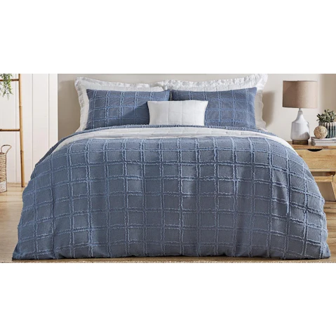 L'Avenue Rezzo Dusty Blue Quilt Cover Set