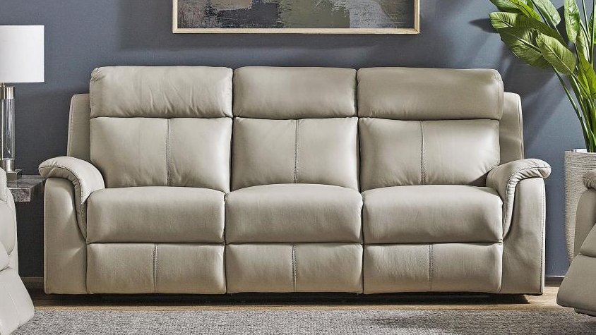 Ascot 3-Seater Leather Recliner Sofa