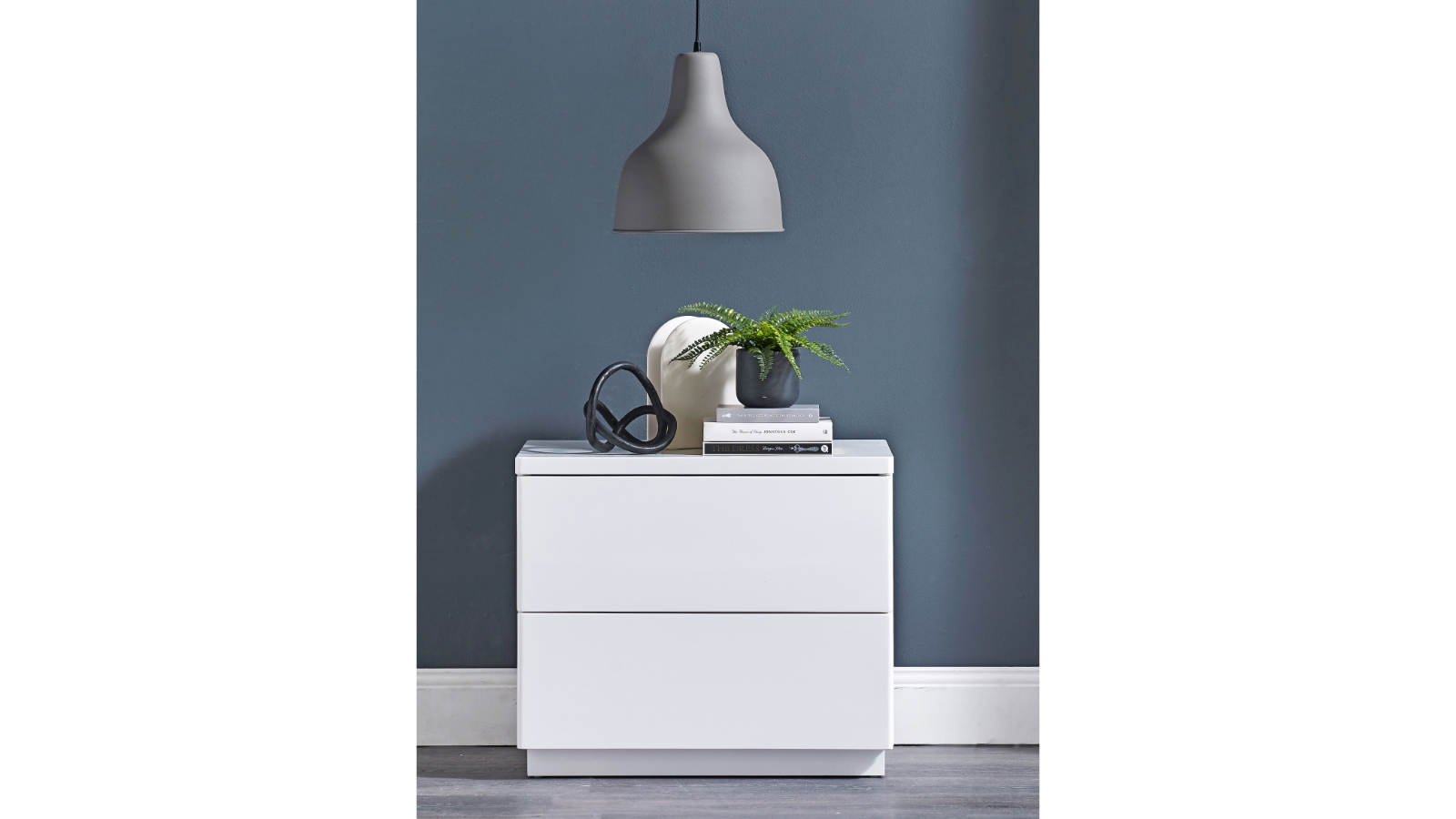 Curve 2Drawer Bedside Table Harvey Norman