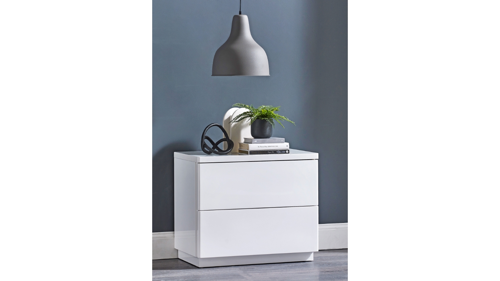 Curve 2Drawer Bedside Table Harvey Norman