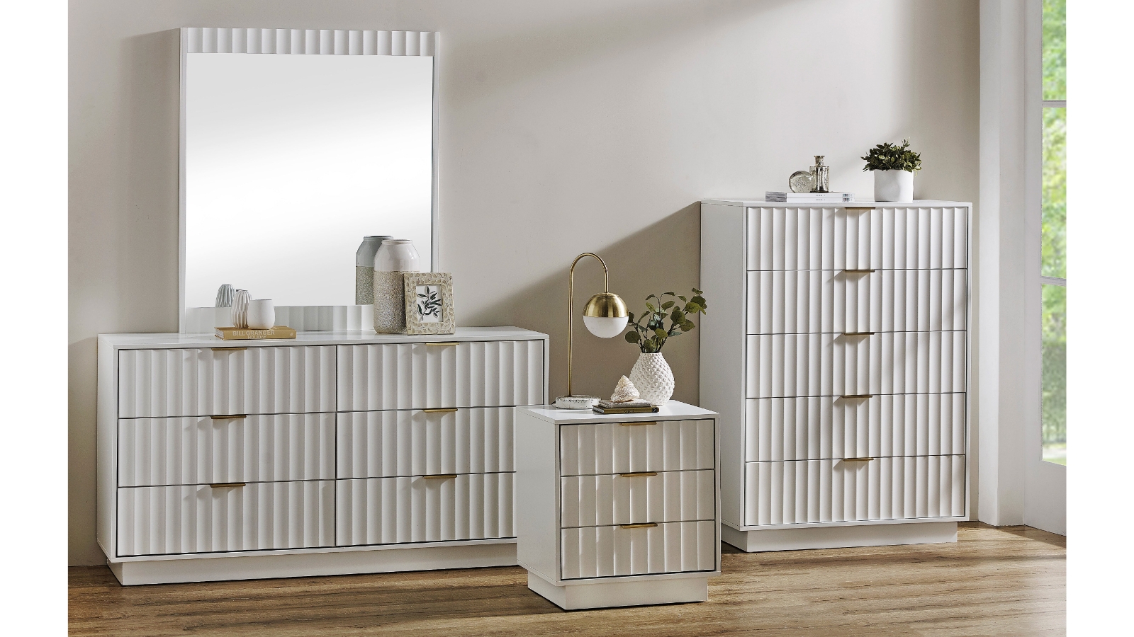 Ella 3Drawer Bedside Table Harvey Norman