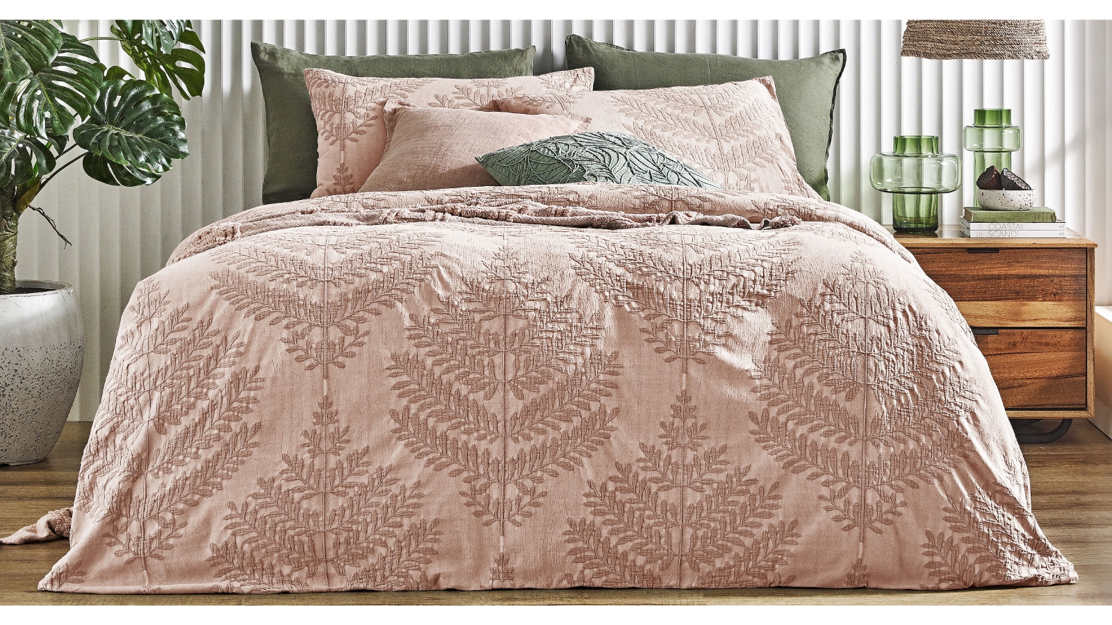 L'Avenue Avalon Clay Quilt Cover Set - King