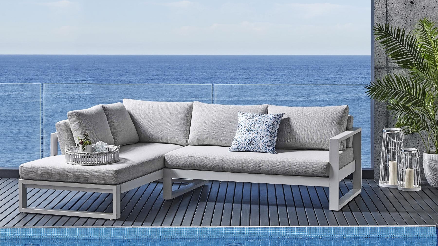 Willis Outdoor 3-Seater Sofa with Chaise