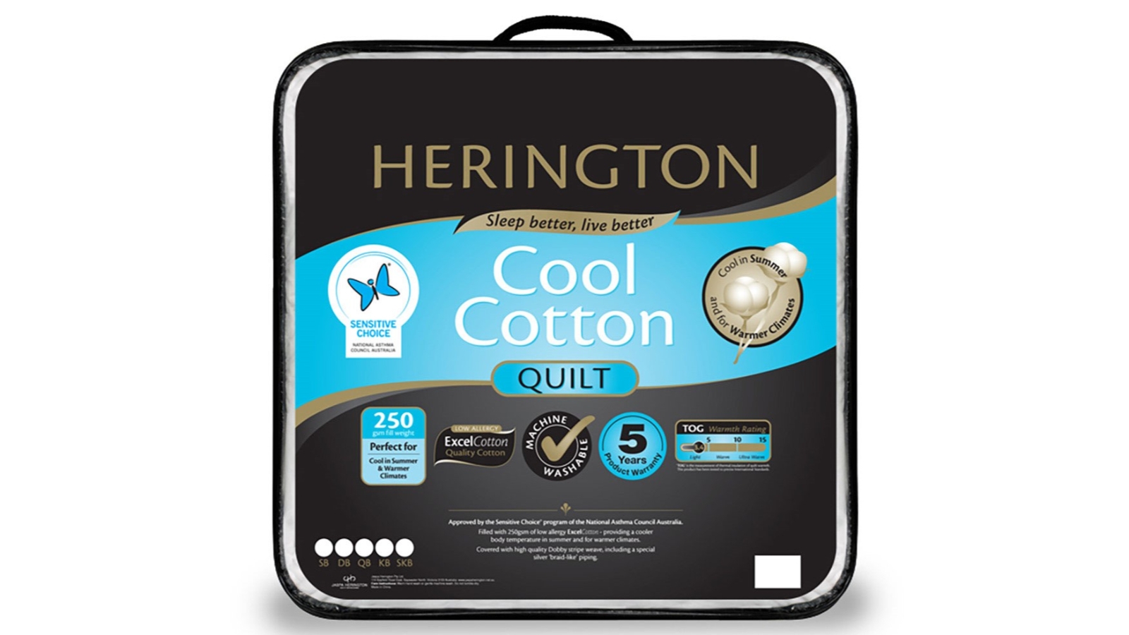 Herington Cool Cotton Quilt Harvey Norman