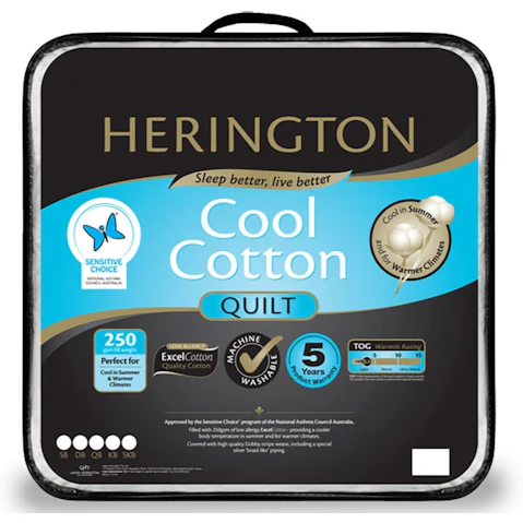 Herington Cool Cotton Super King Quilt