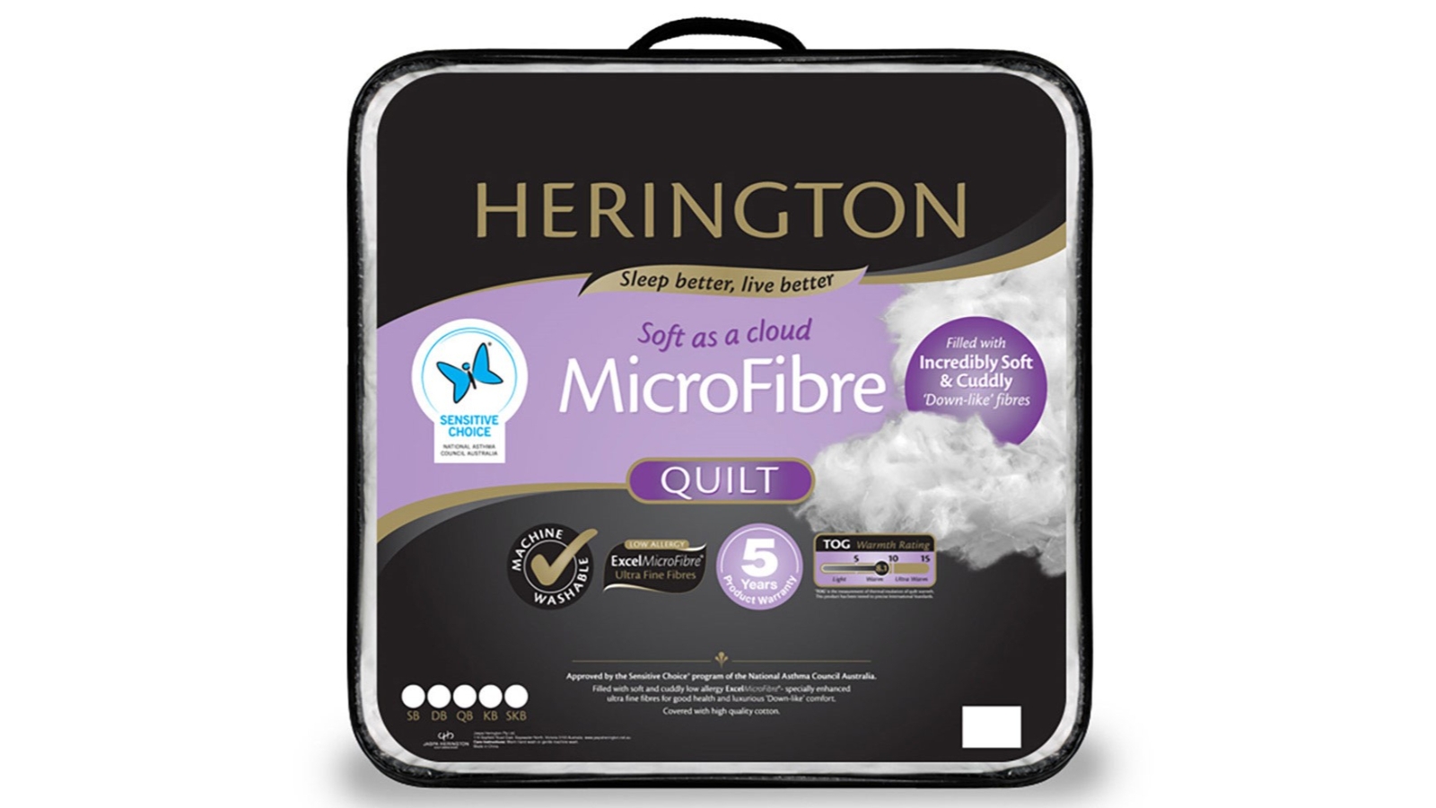 Herington Excel Microfibre Double Quilt