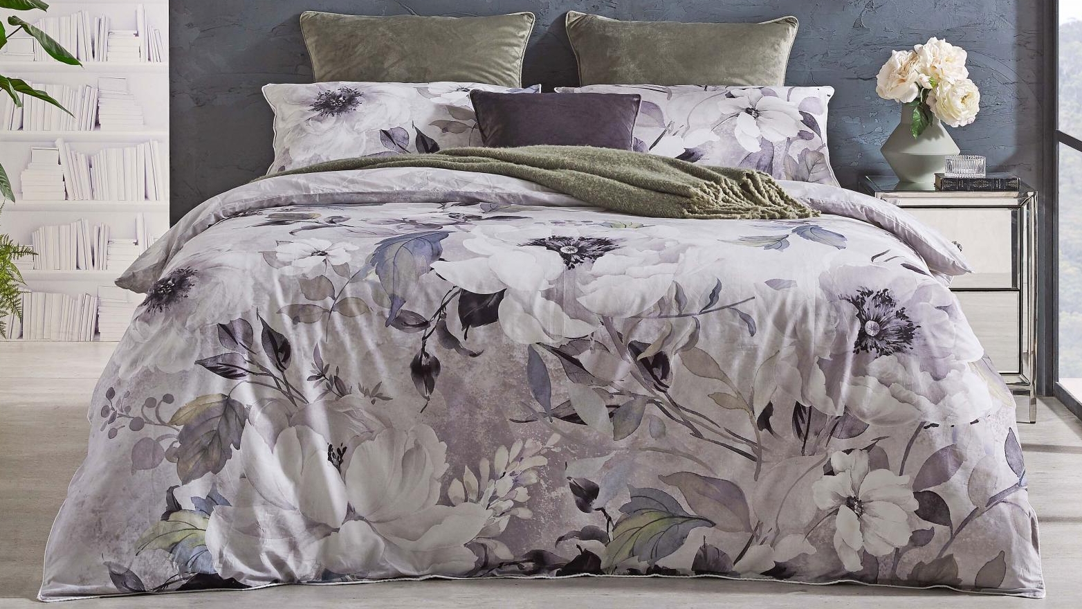 L'Avenue Rosina Cotton Sateen Quilt Cover Set - Queen