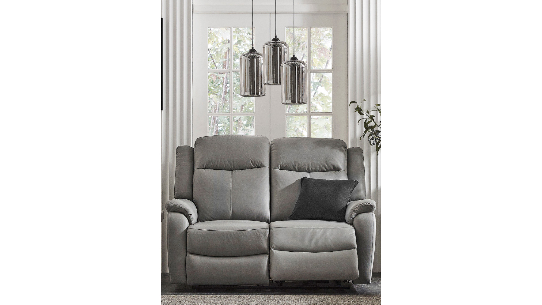 Indra 2-Seater Leather Powered Recliner Sofa