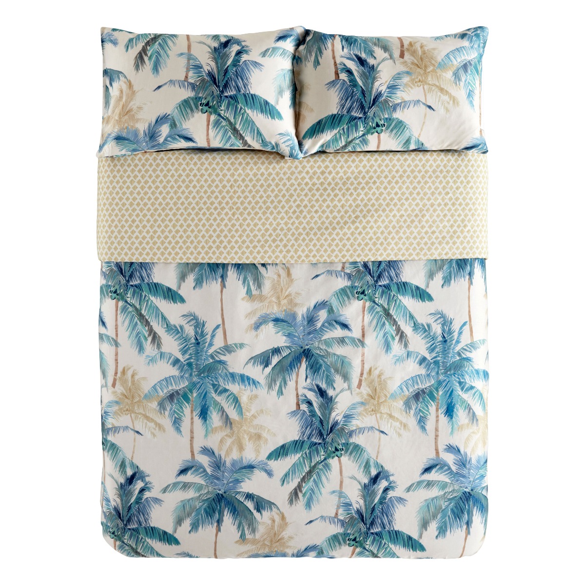 Tahiti Palm Quilt Cover Set King Harvey Norman