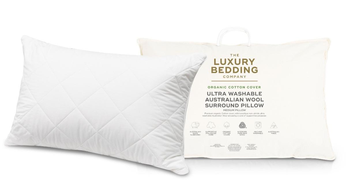 The Luxury Bedding Company Organic Cotton Standard Pillow Harvey Norman