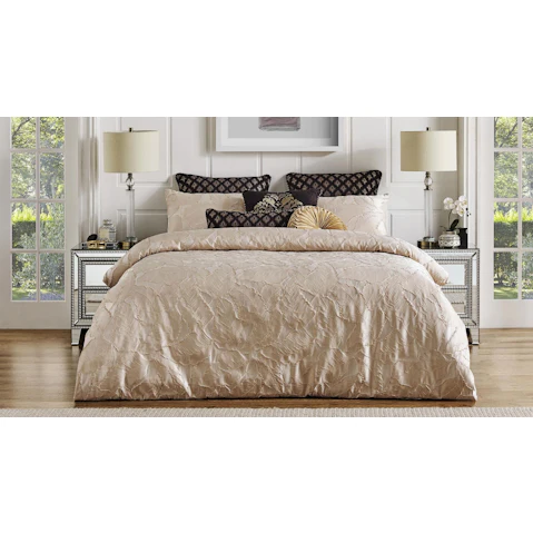 L'Avenue Versailles Gold Quilt Cover Set
