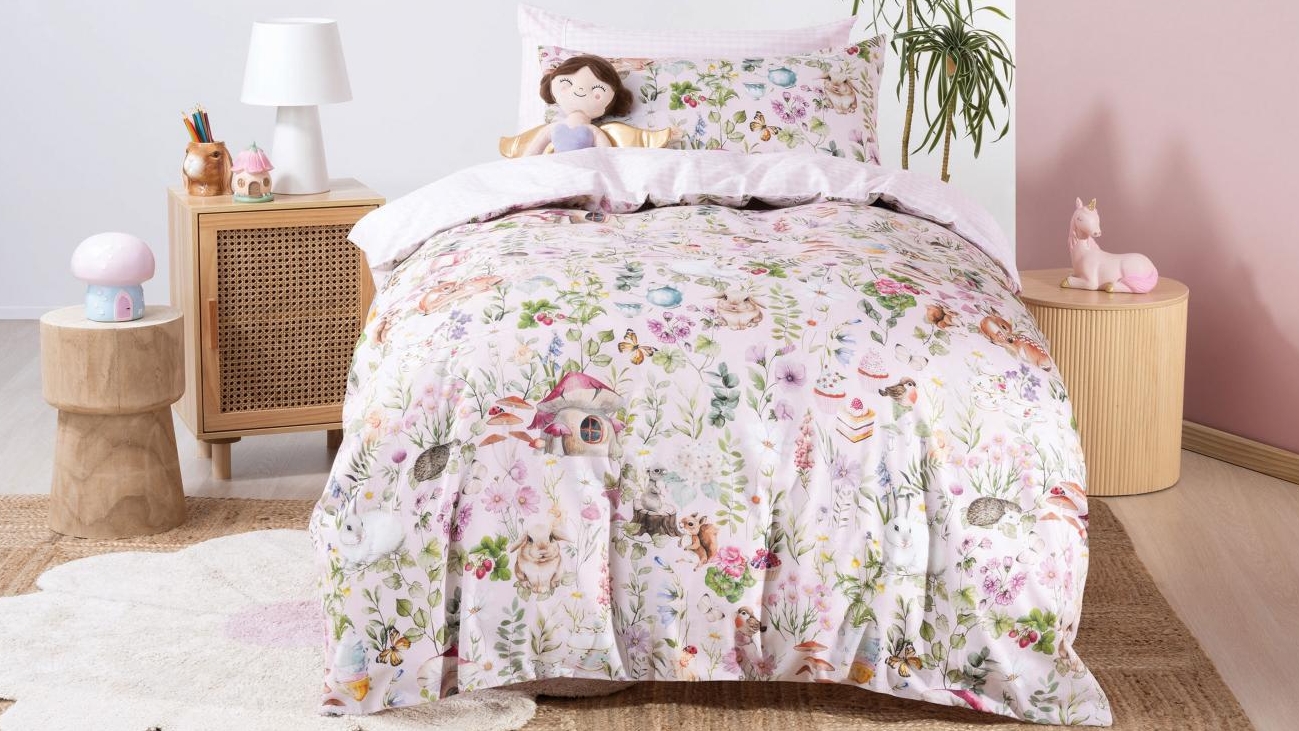 Squiggles Tea Party Quilt Cover Set 