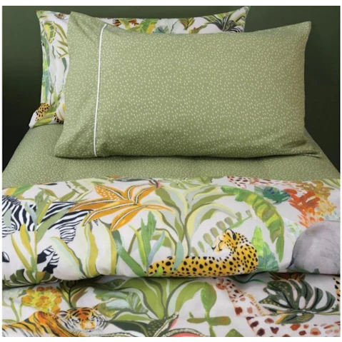 Squiggles Zuri Chive Combo Sheet Set - King Single