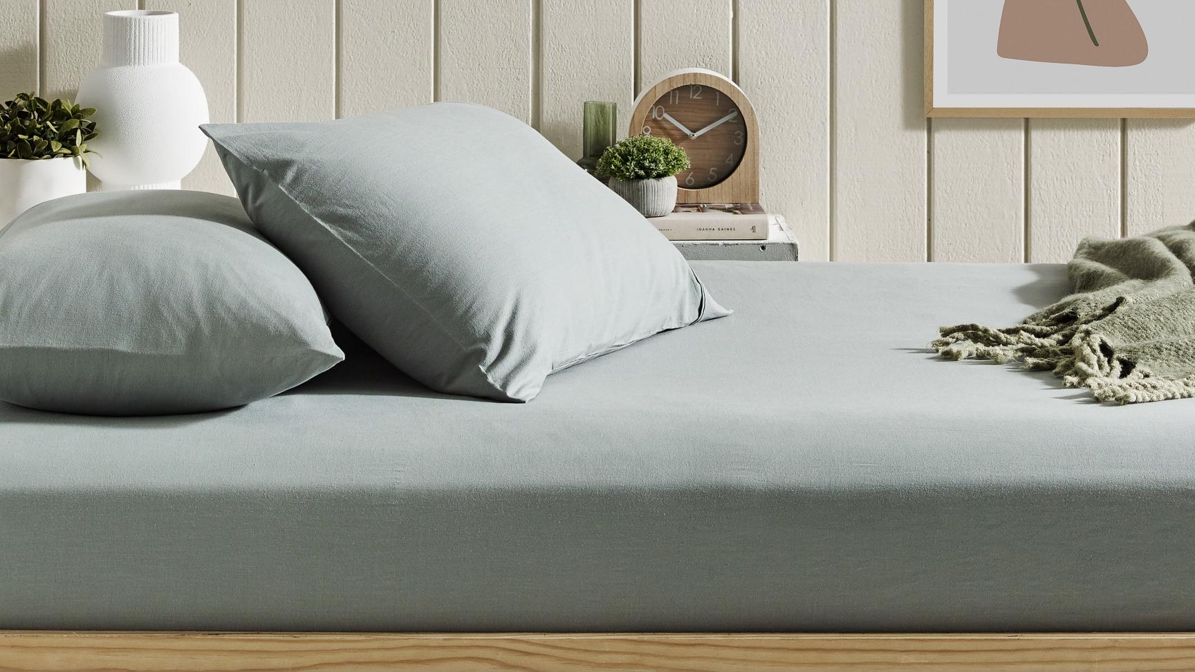 L'Avenue Organic Cotton Sage Combo Sheet Set - Double