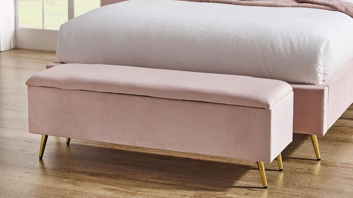 Zoe Bed Bench - Blush