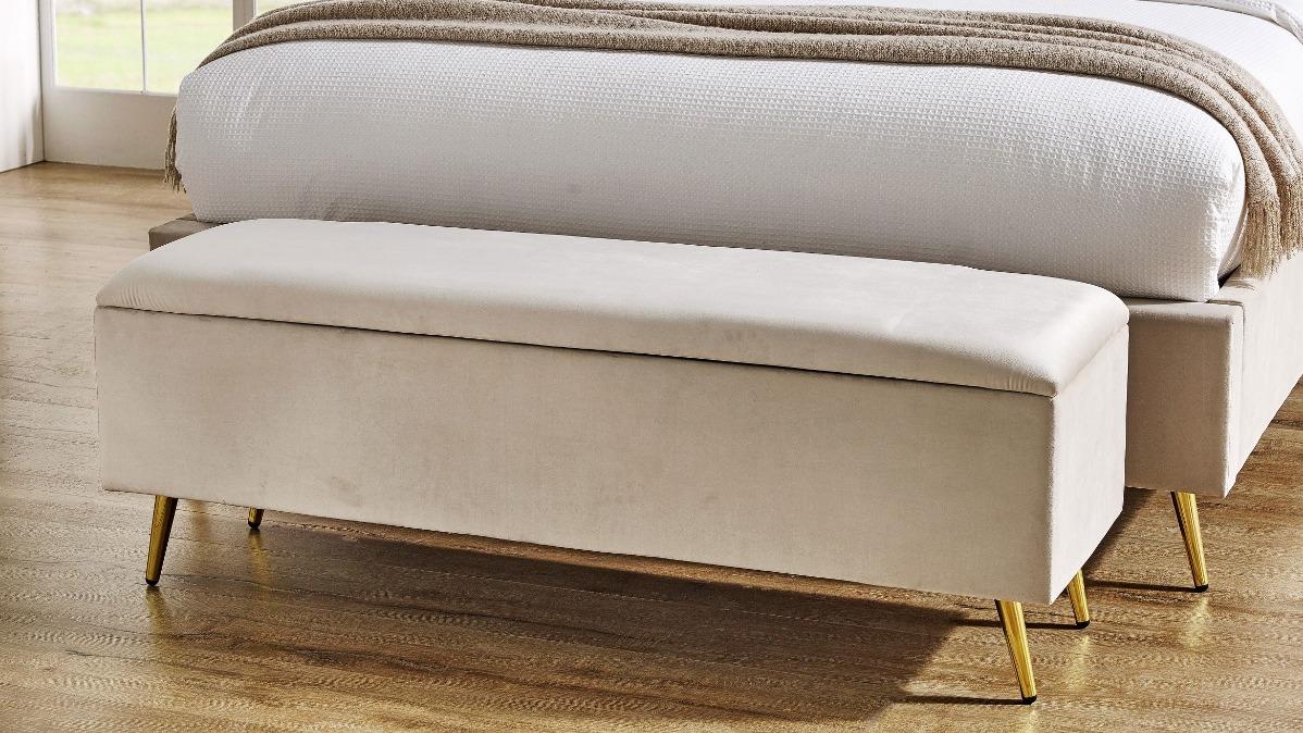Bench Shells Zoe Bed Bench - Shell | Harvey Norman