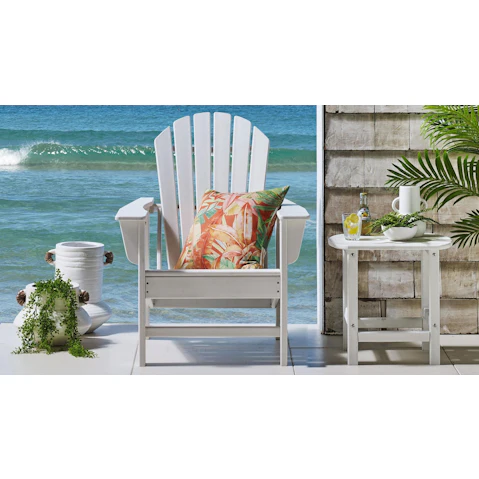 Norman Adirondack Outdoor Armchair - White
