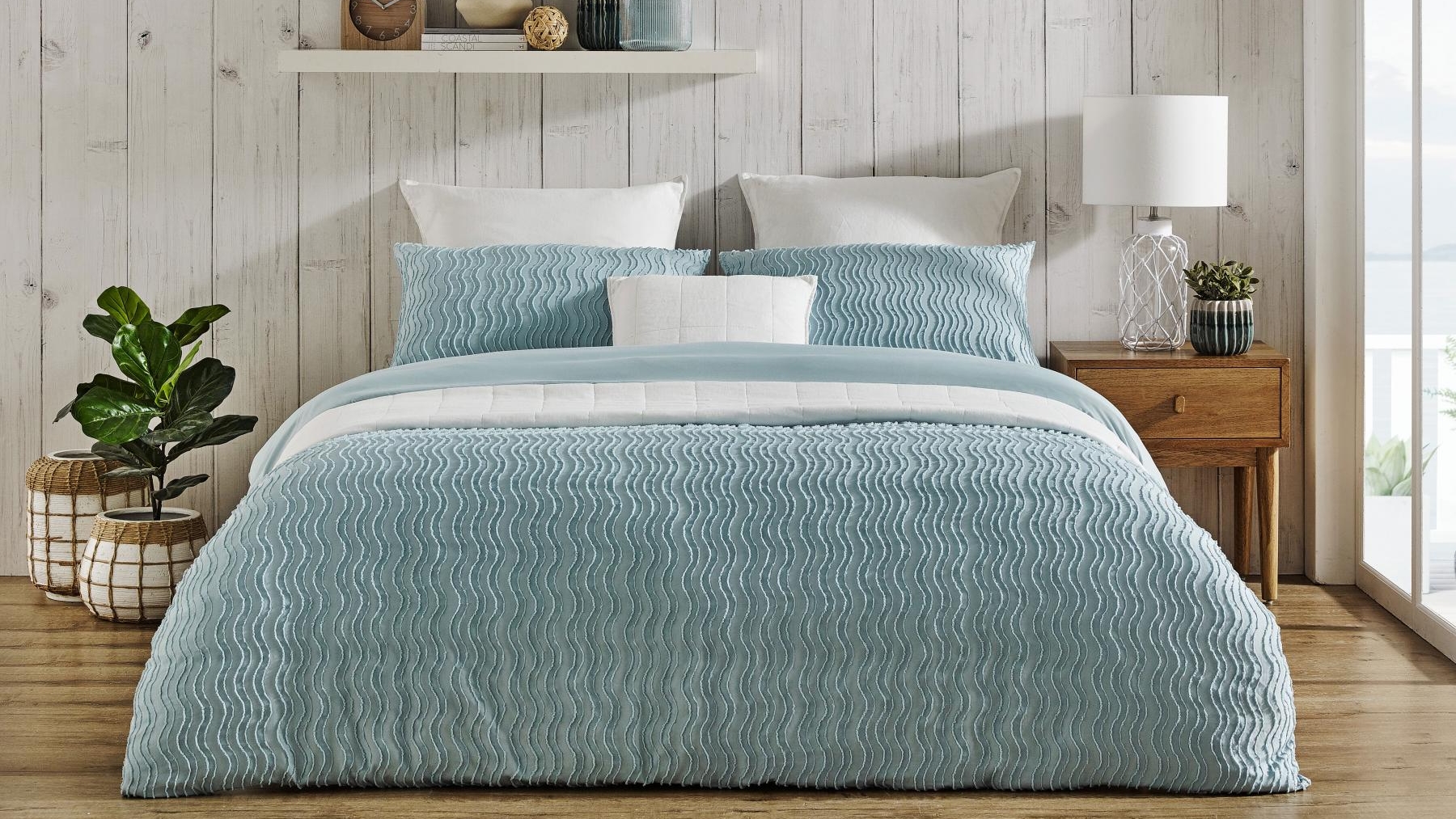 L'Avenue Jovi Seafoam Quilt Cover Set - Single