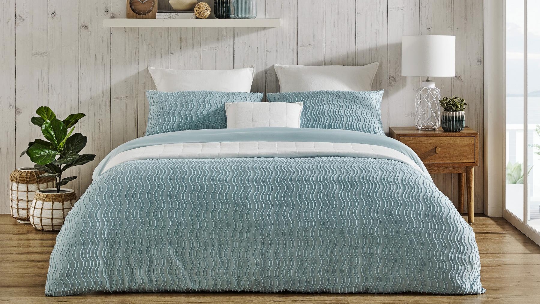 L'Avenue Jovi Seafoam Quilt Cover Set | Harvey Norman