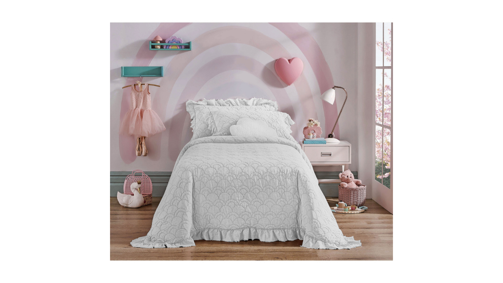 L'Avenue Bronte Quilted Snow Quilt Cover Set Single Harvey Norman