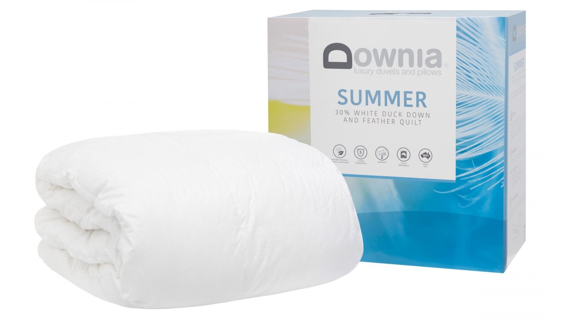 Downia Summer Down and Feather Quilt - Double