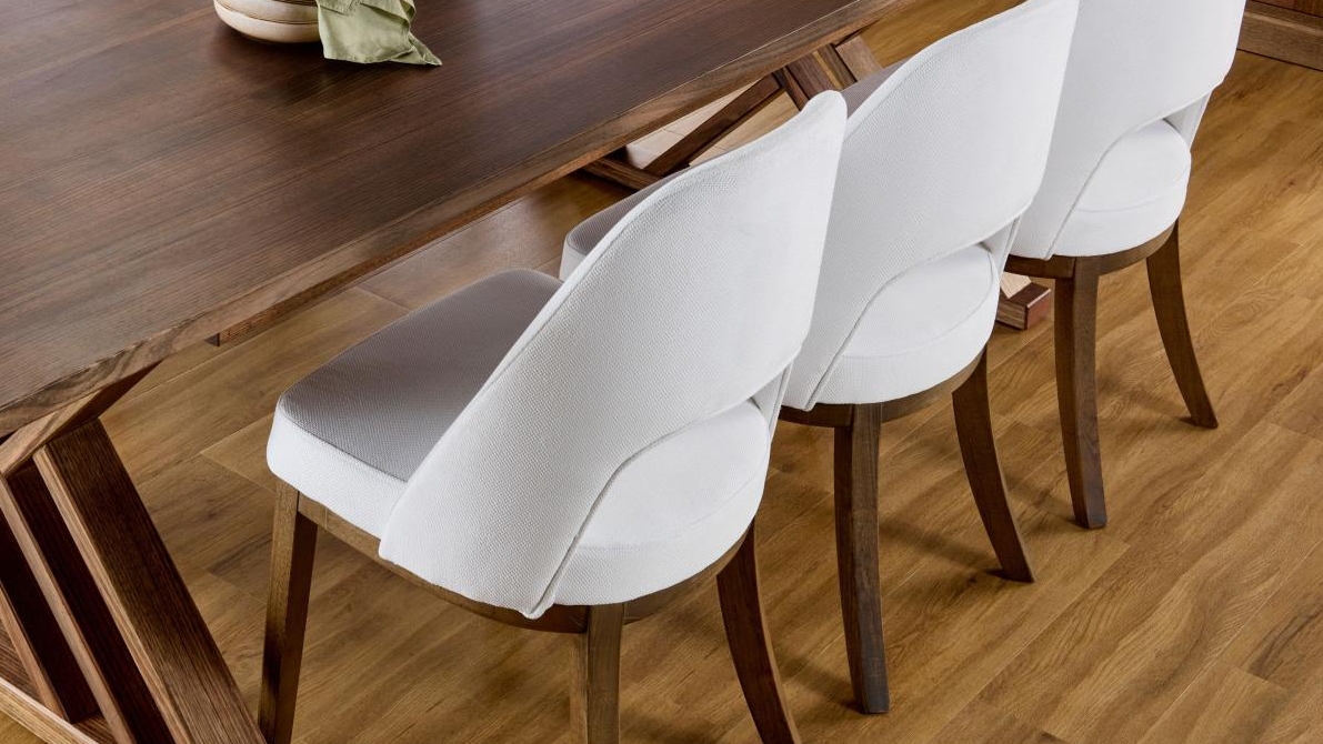 Fabric dining room chairs discount