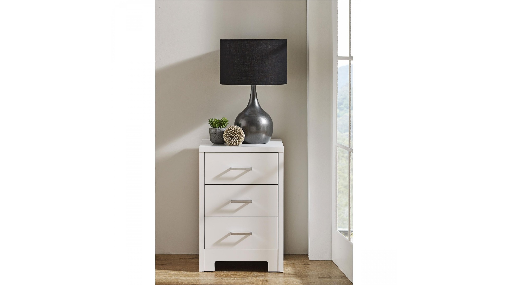 Kirra 3 Drawer Bedside Table Harvey Norman