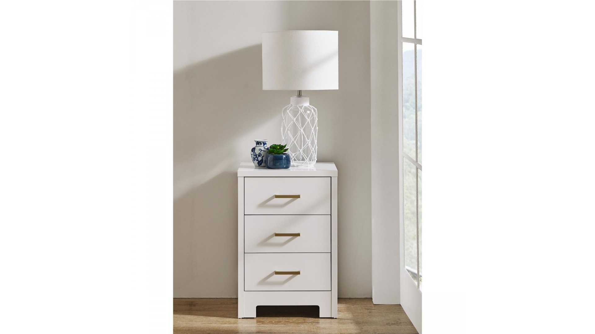 Kirra 3 Drawer Bedside Table
