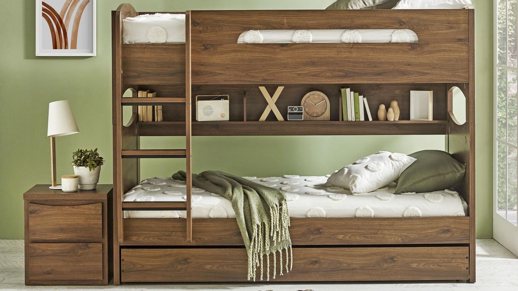Jungle Bunk with Single Trundle
