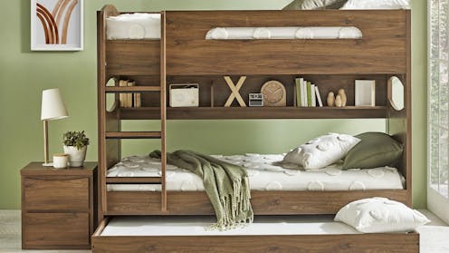 Kids Bunk Low Bunk Bed With Trundle Jungle King Single Bunk With