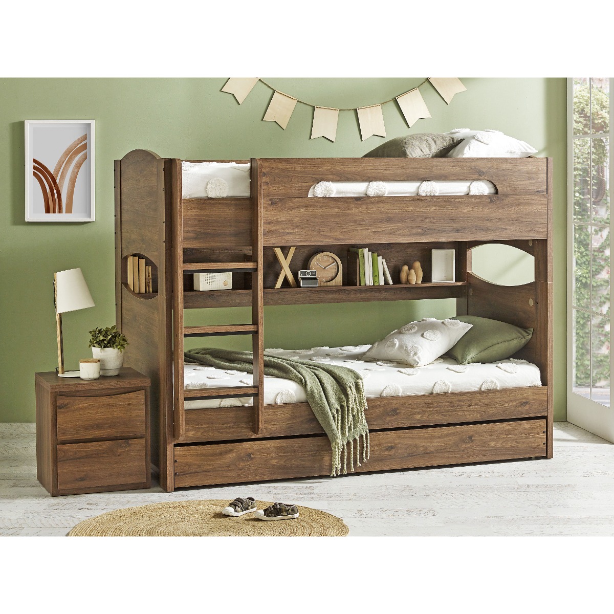 Jungle Bunk with Single Trundle Harvey Norman