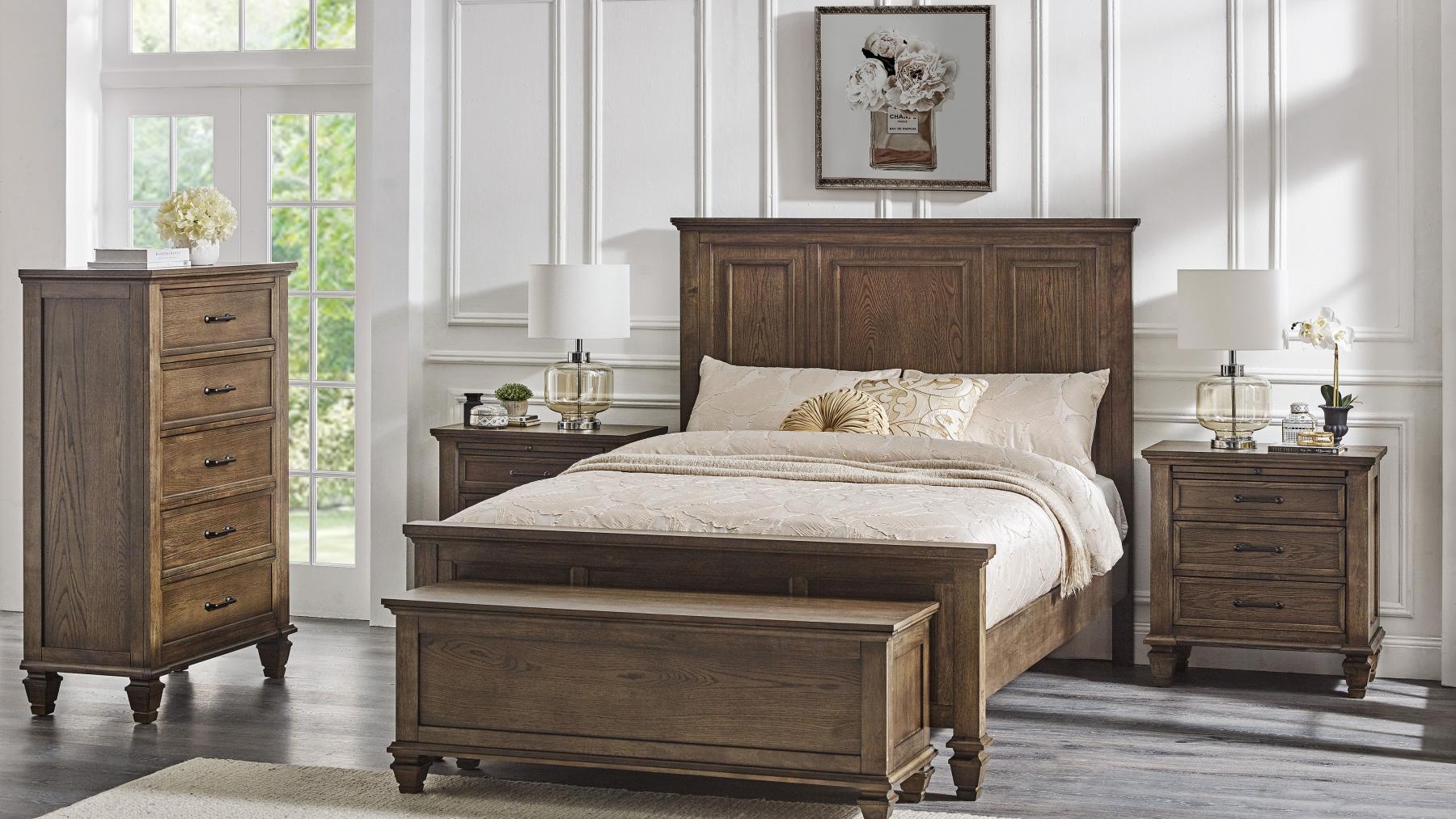 Southampton Rustic Oak Bed Harvey Norman