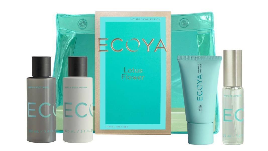 Ecoya Lotus Flower Travel Gift Set