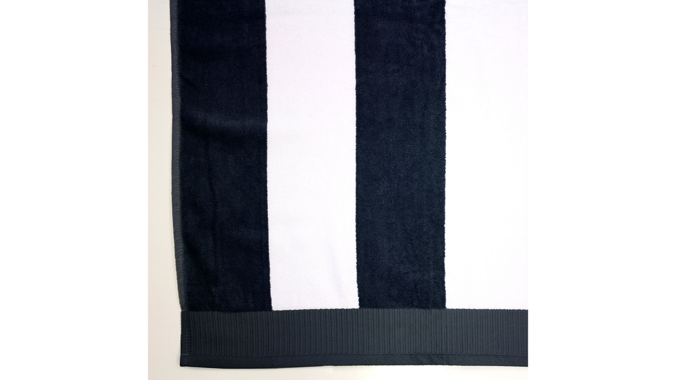 Classic Stripe Navy Beach Towel