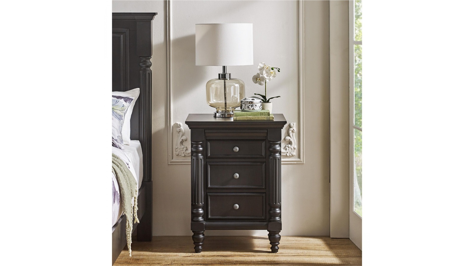Gables 4Drawer Bedside Table Harvey Norman