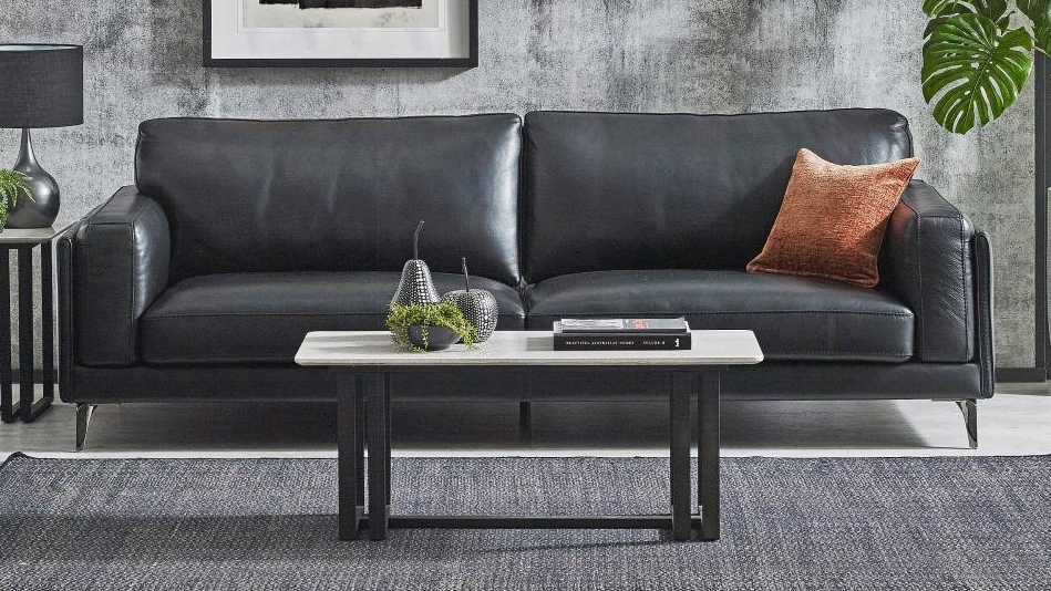 Lavine 3-Seater Leather Sofa