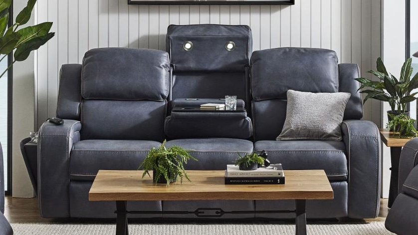 Burlington Fabric Powered Recliner Sofa