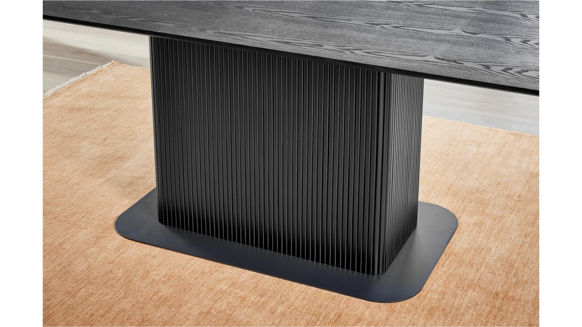 Zuri Rectangular Dining Table - Black | Harvey Norman