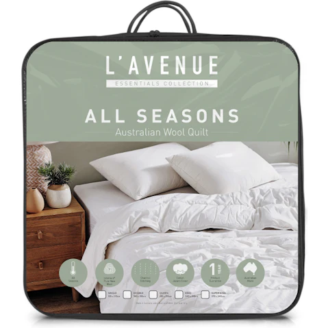 L'Avenue All Seasons 350gsm Wool Quilt