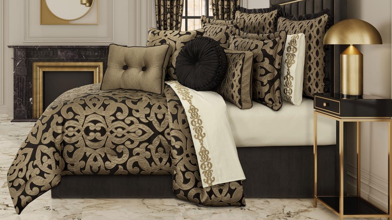 La Boheme Onyx Quilt Cover Set - Queen