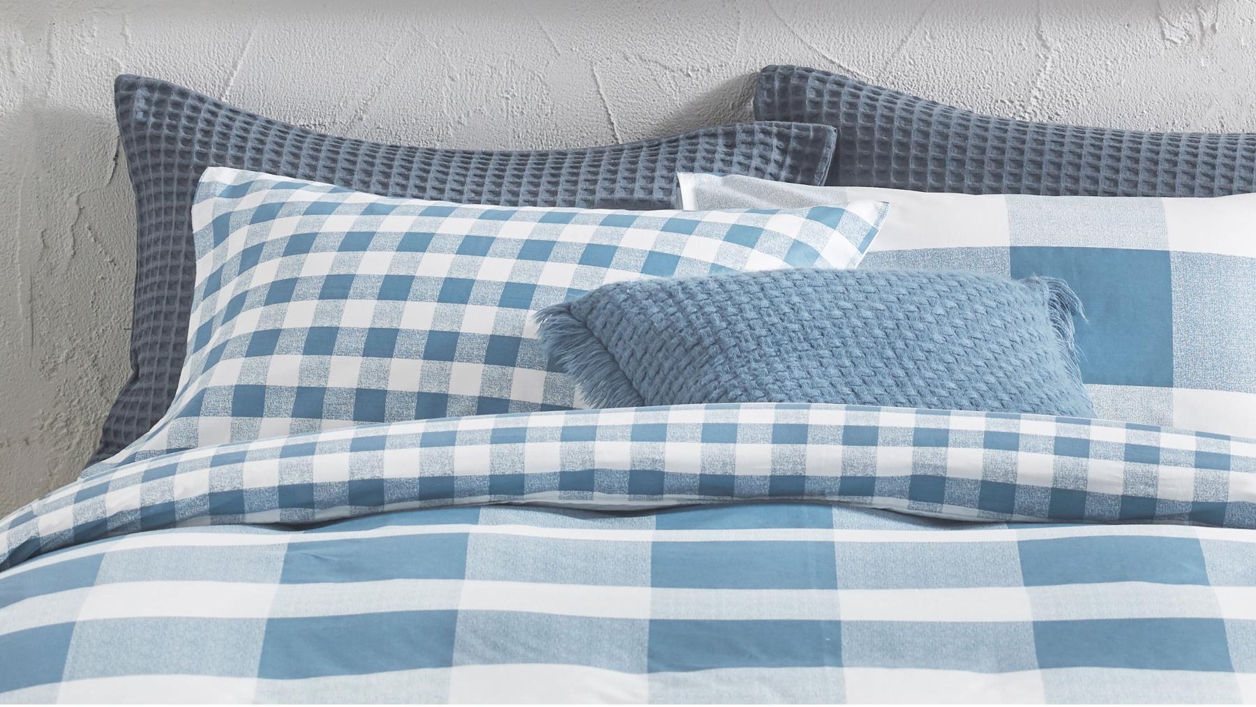 L'Avenue Liam Dusty Blue European Pillowcase