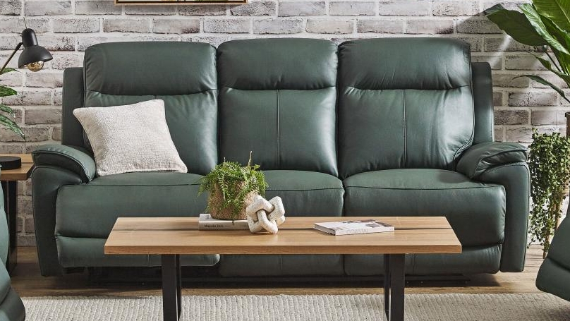 Silverstone Leather Powered Recliner Sofa with Powered Headrests and Powered Lumbar