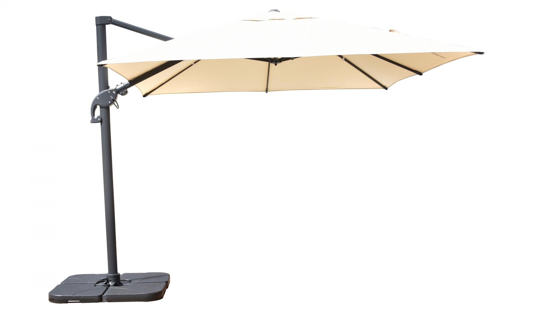 Odessa 3m Square Cantilever Umbrella - Natural