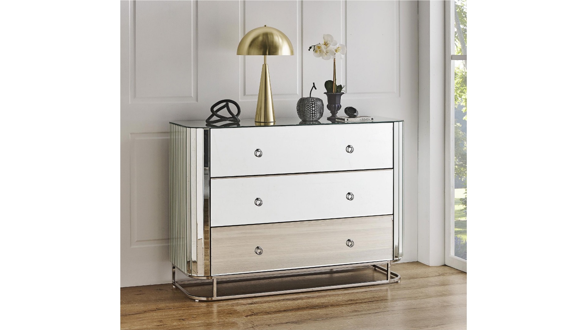 Garland 3-Drawer Dresser - Silver
