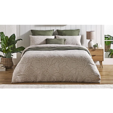 Chinta Oatmeal Quilt Cover Set