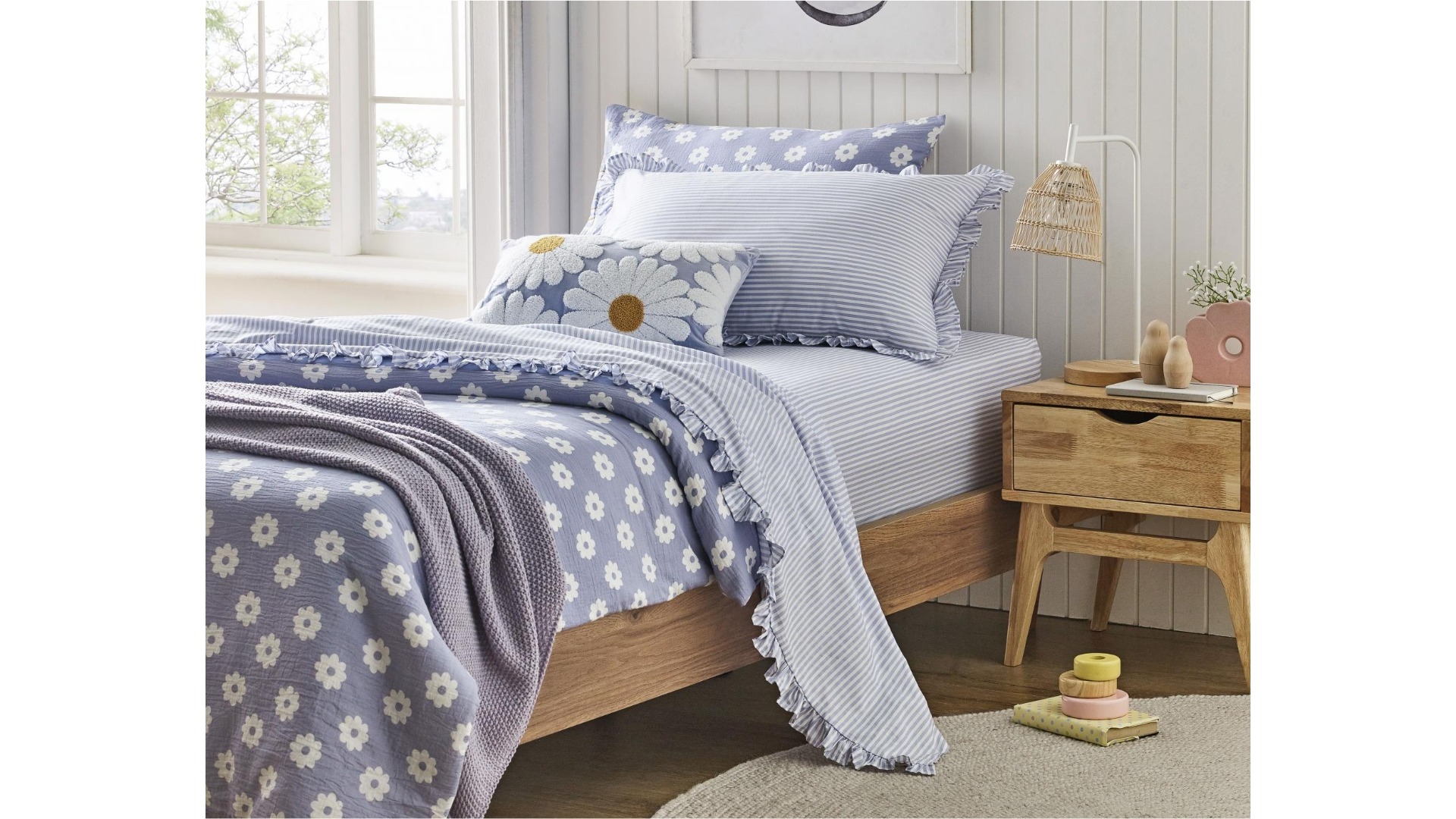 L'Avenue Josie Lilac Sheet Set - Queen